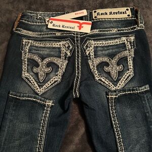 Rock Revival Women's Skinny Jeans - Dark Blue